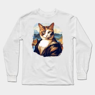 Meowna Lisa Long Sleeve T-Shirt